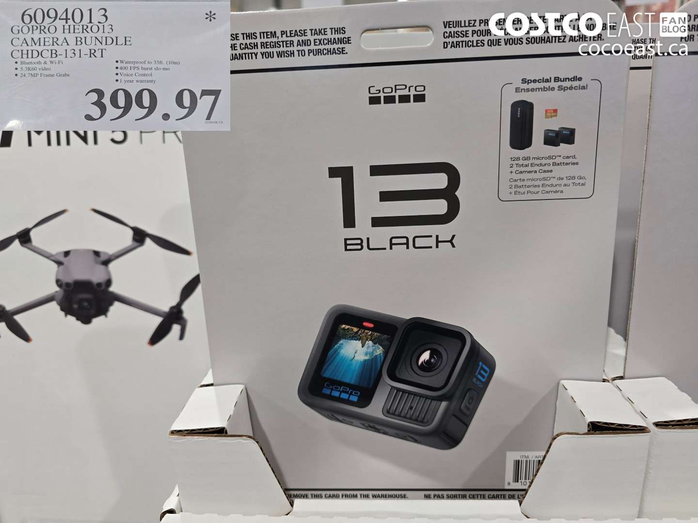 6094013 GOPRO HERO13 CAMERA BUNDLE CHDCB-131-RT $399.97