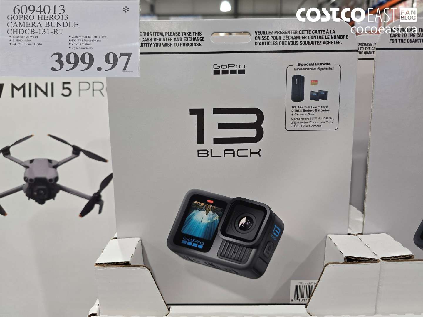 6094013 GOPRO HERO13 CAMERA BUNDLE CHDCB-131-RT $399.97