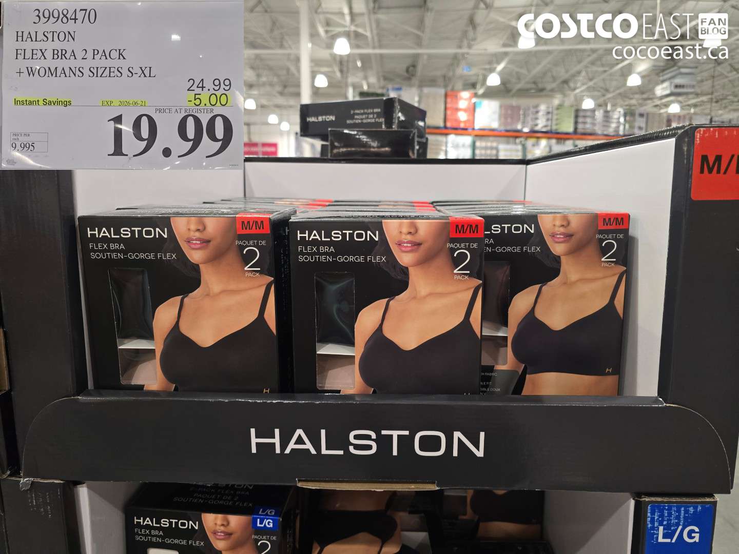 3998470 HALSTON FLEX BRA 2 PACK + WOMANS SIZES S-XL ($5.00 INSTANT SAVINGS EXPIRES ON 2026-06-21) $19.99