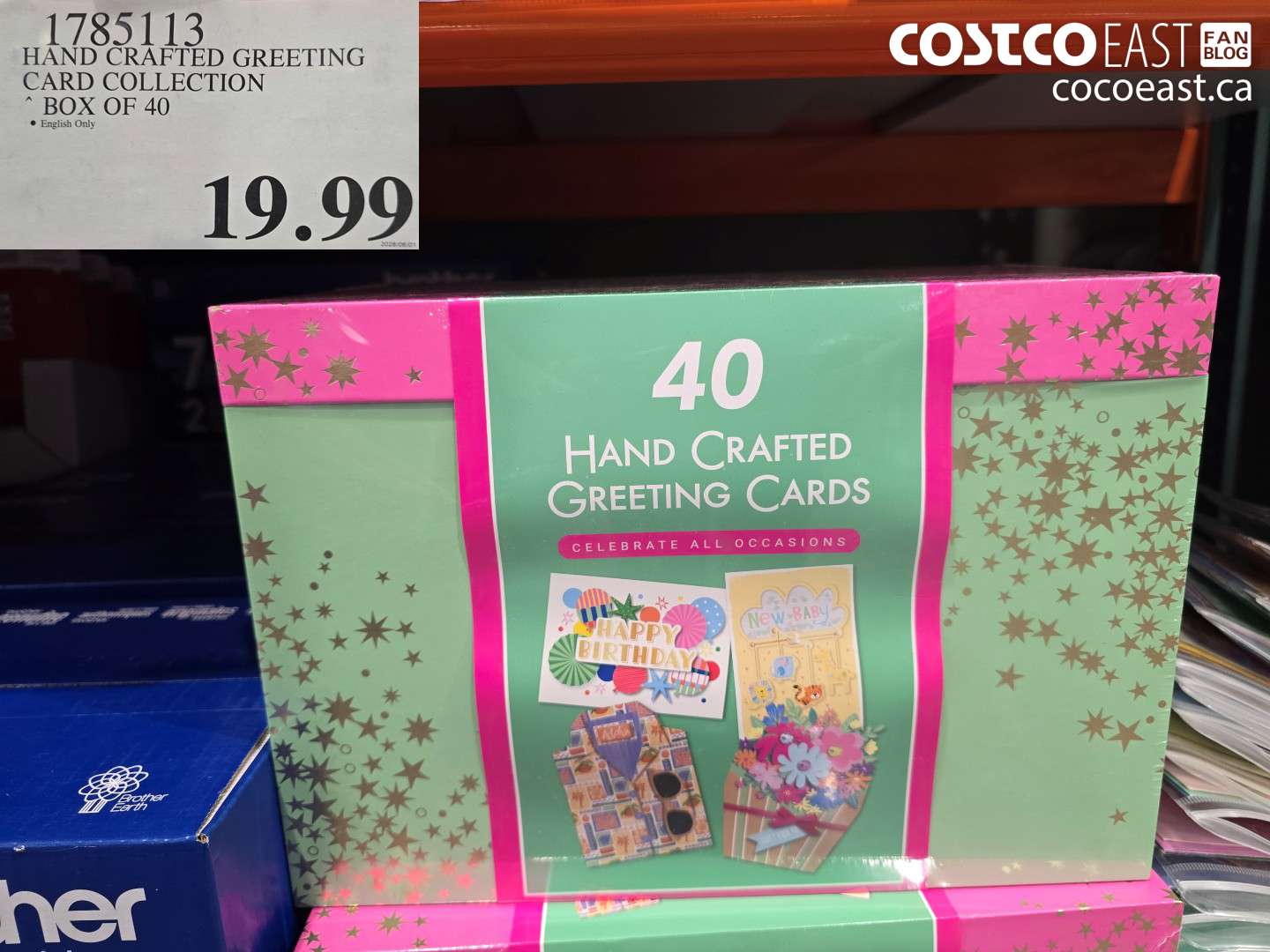 1785113 HAND CRAFTED GREETING CARD COLLECTION BOX OF 40 $19.99