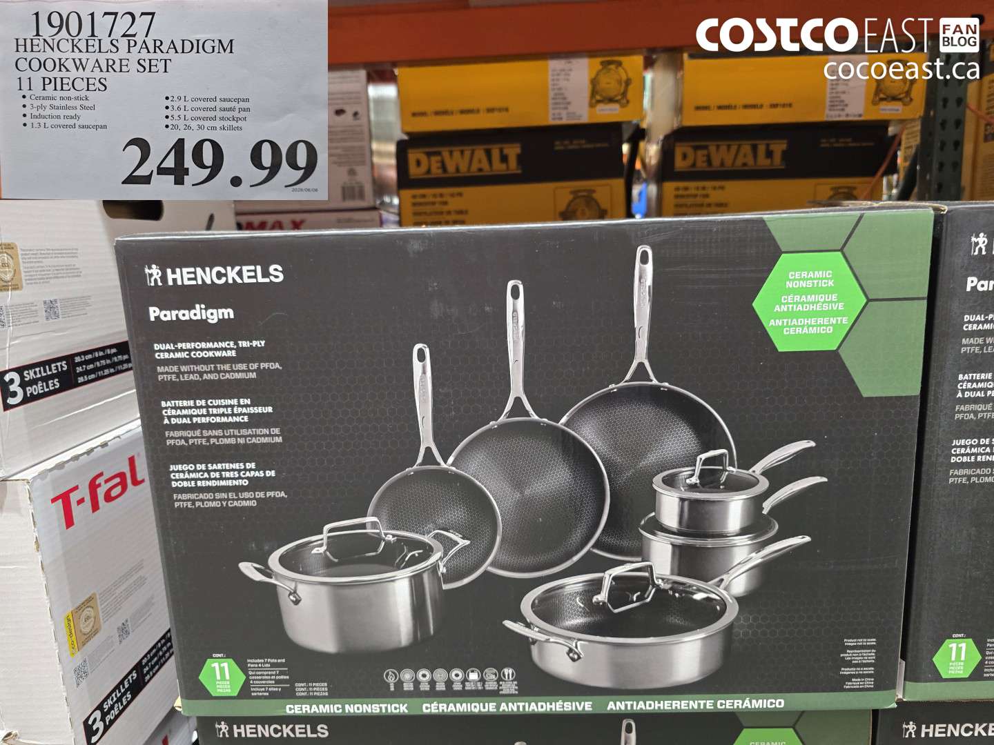 1901727 HENCKELS PARADIGM COOKWARE SET 11 PIECES $249.99