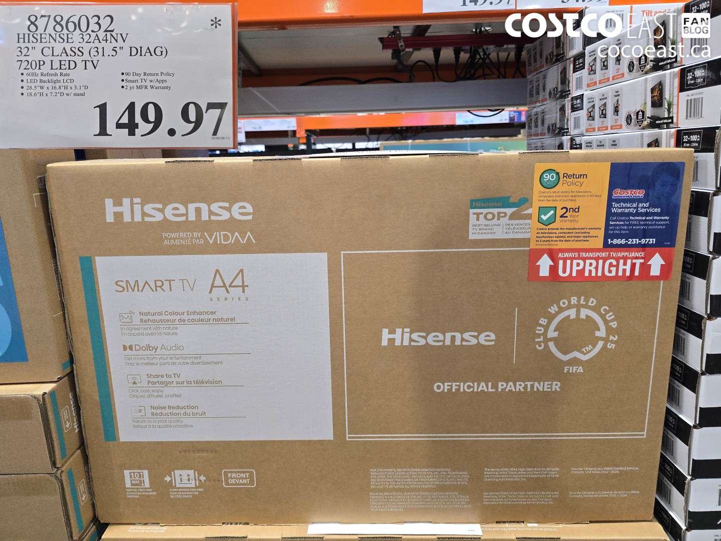 8786032 HISENSE 32A4NV 32