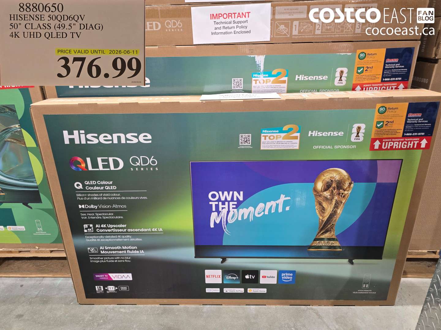 8880650 HISENSE 50QD60QV 50