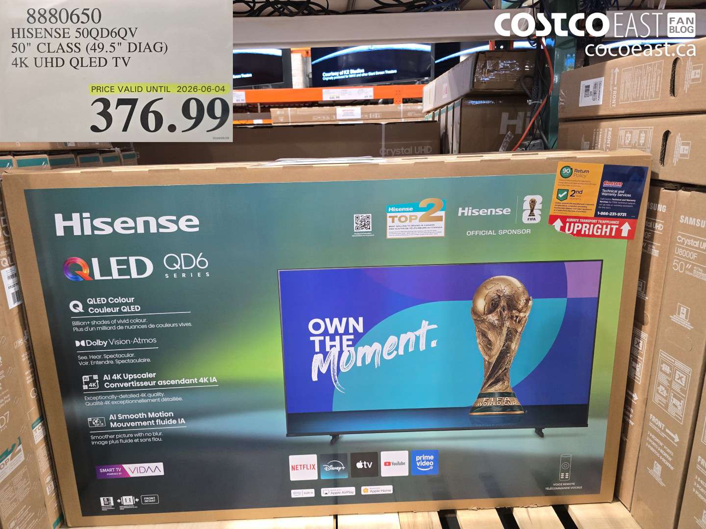 8880650 HISENSE 50QD6QV 50