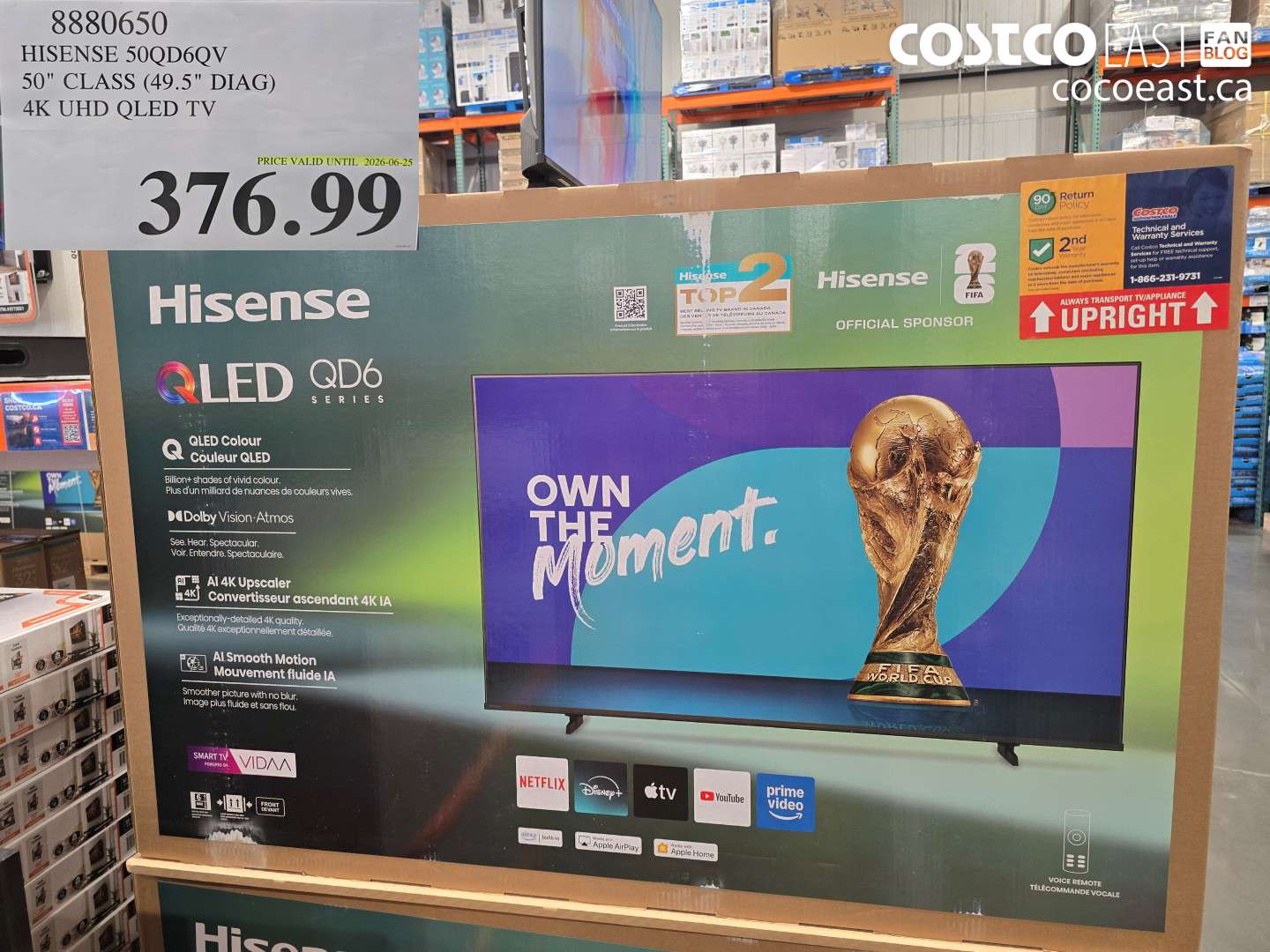 8880650 HISENSE 50QD6QV 50