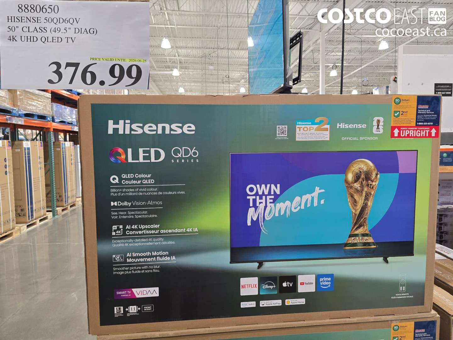 8880650 HISENSE 50QD6QV 50