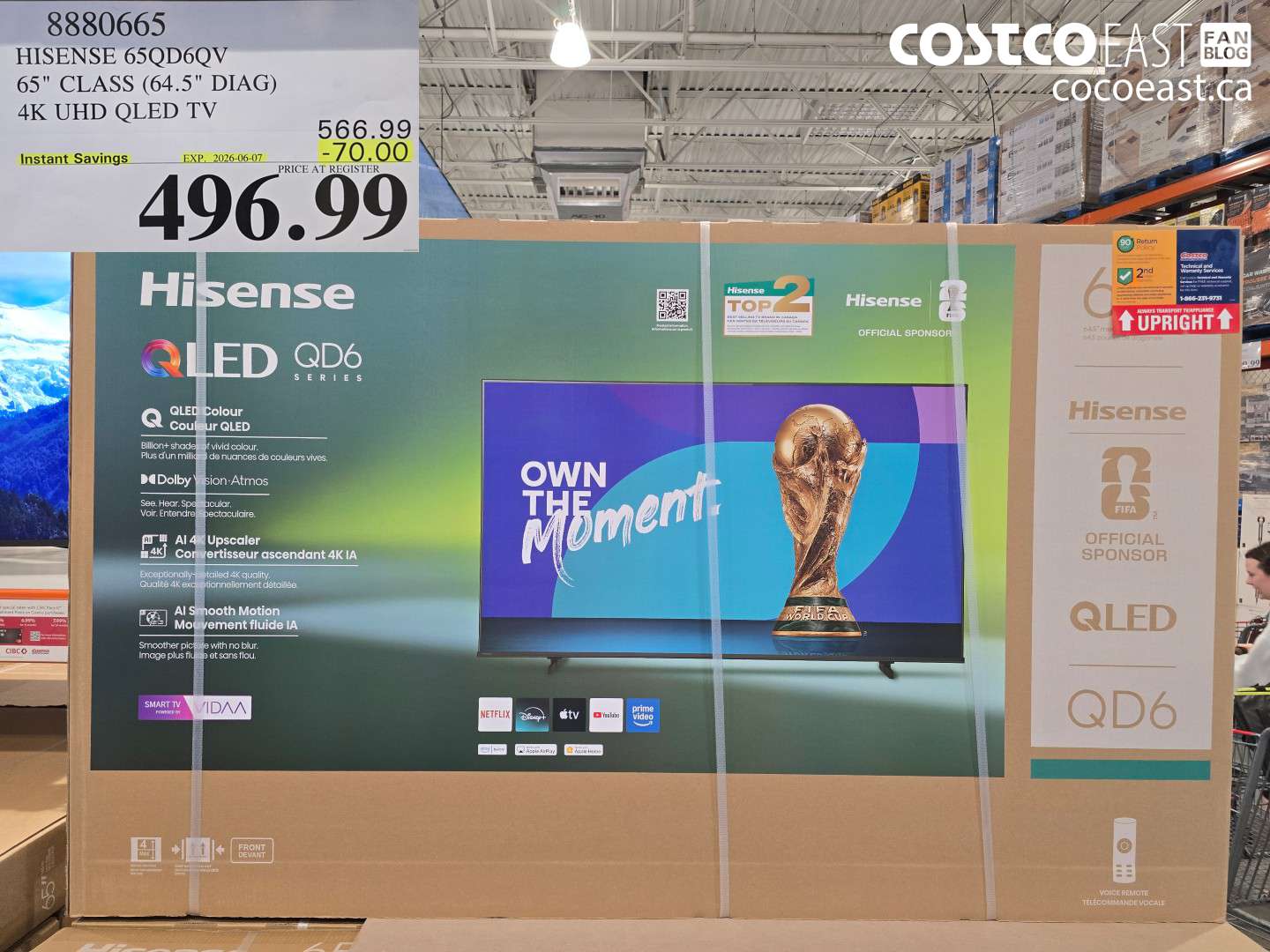 8880665 HISENSE 65QD6QV 65