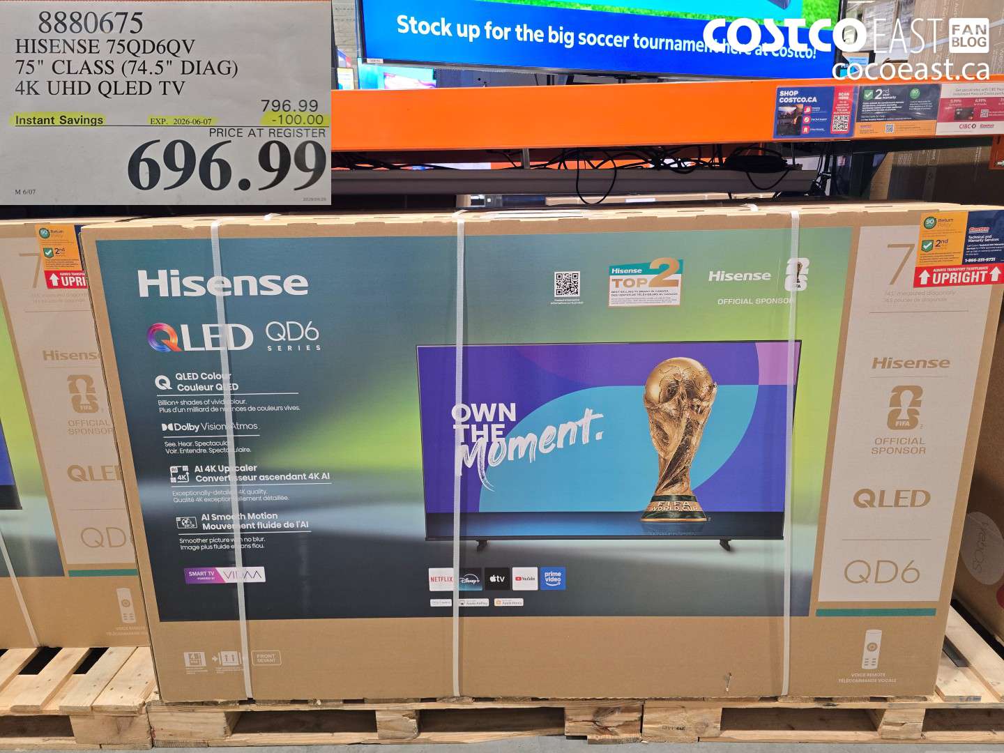 8880675 HISENSE 75QD6QV 75
