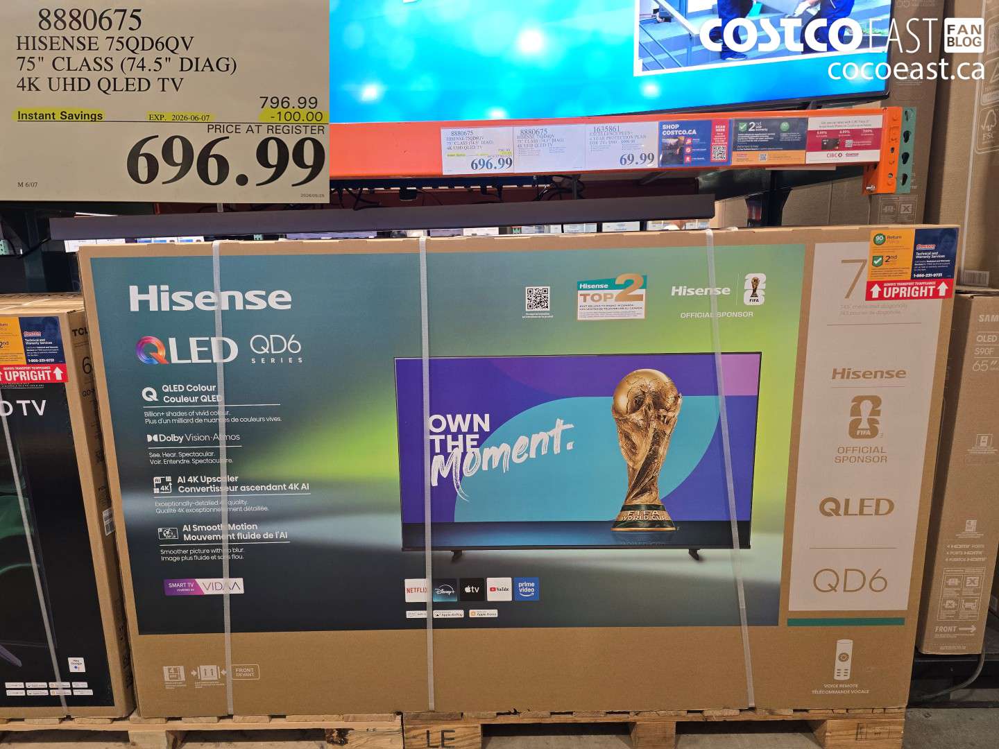 8880675 HISENSE 75QD6QV 75