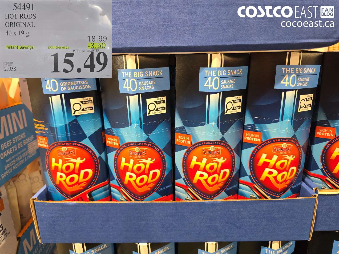 54491 HOT RODS ORIGINAL 40 X 19 G ($3.50 INSTANT SAVINGS EXPIRES ON 2026-06-21) $15.49