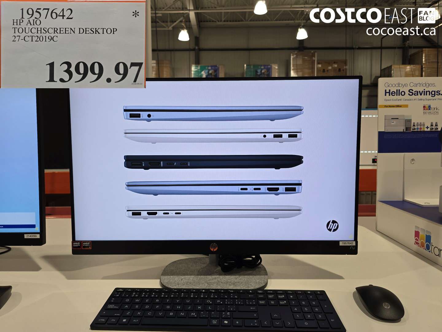 1957642 HP AIO TOUCHSCREEN DESKTOP 27-CT2019C $1399.97