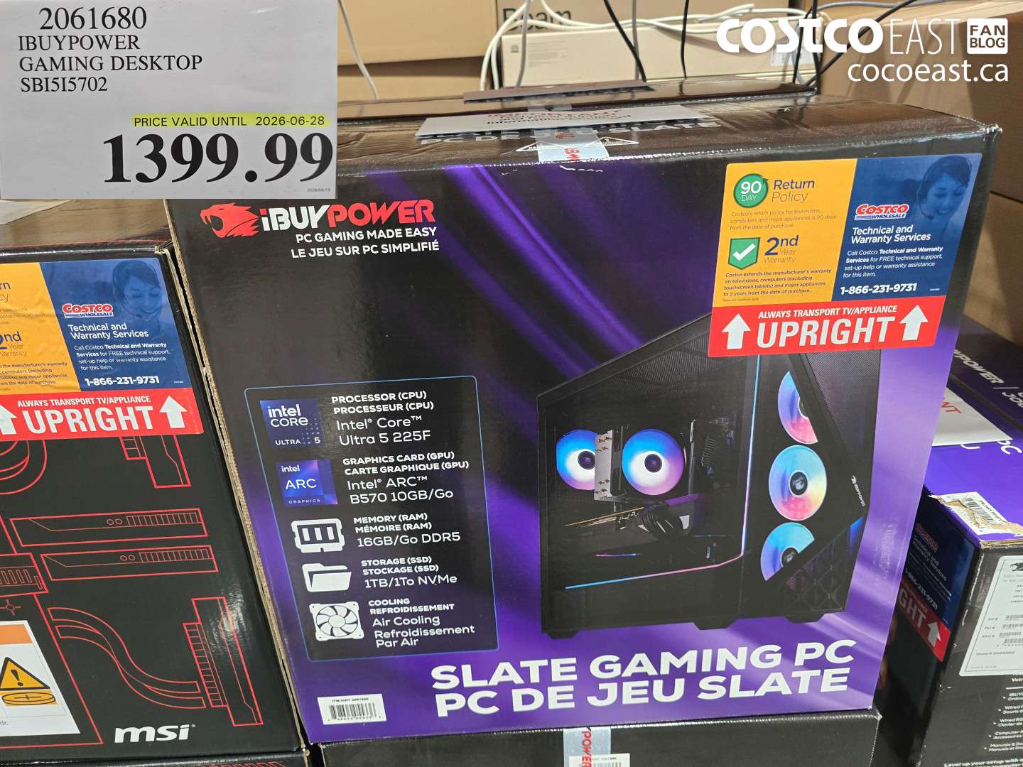 2061680 IBUYPOWER GAMING DESKTOP SBI5I5702 $1399.99