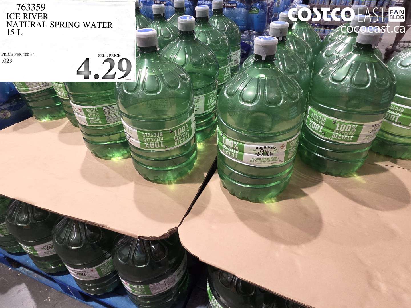 763359 ICE RIVER NATURAL SPRING WATER 15 L $4.29