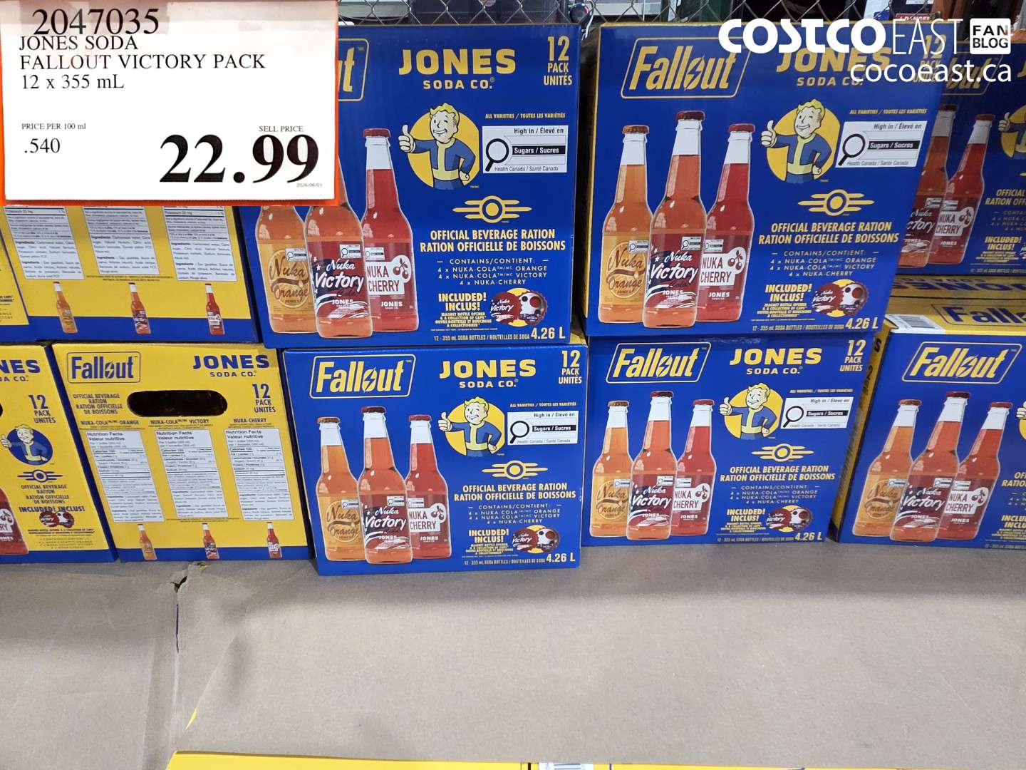 2047035 JONES SODA FALLOUT VICTORY PACK 12 X 355 ML $22.99