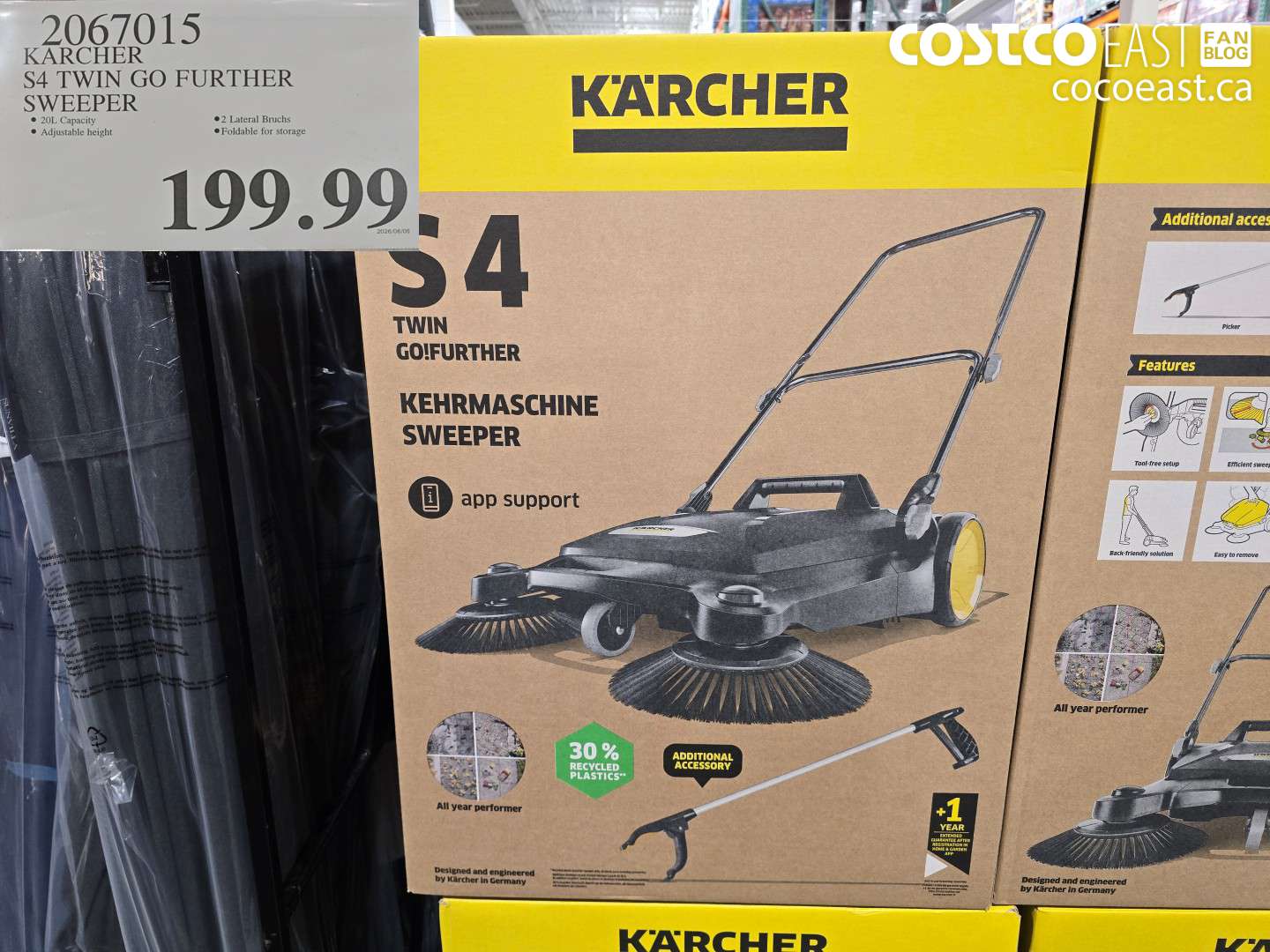 2067015 KARCHER S4 TWIN GO FURTHER SWEEPER $199.99