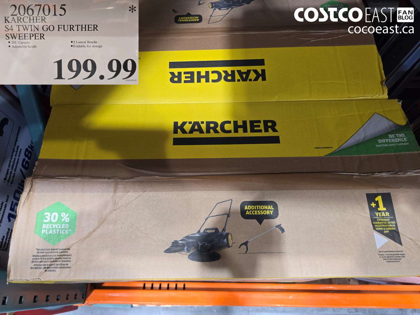 2067015 KARCHER S4 TWIN GO FURTHER SWEEPER $199.99