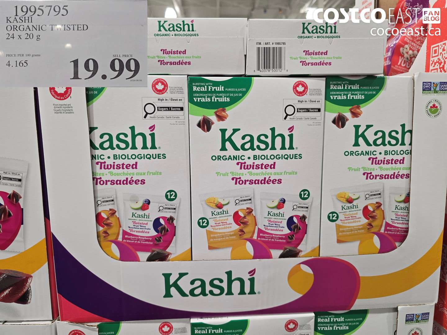 1995795 KASHI ORGANIC TWISTED 24 X 20 G $19.99