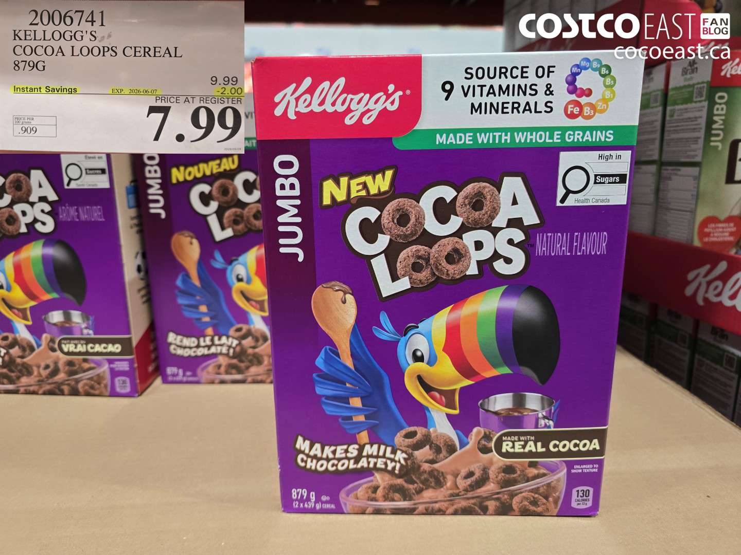 2006741 KELLOGG'S COCOA LOOPS CEREAL 879G ($2.00 INSTANT SAVINGS EXPIRES ON 2026-06-07) $7.99