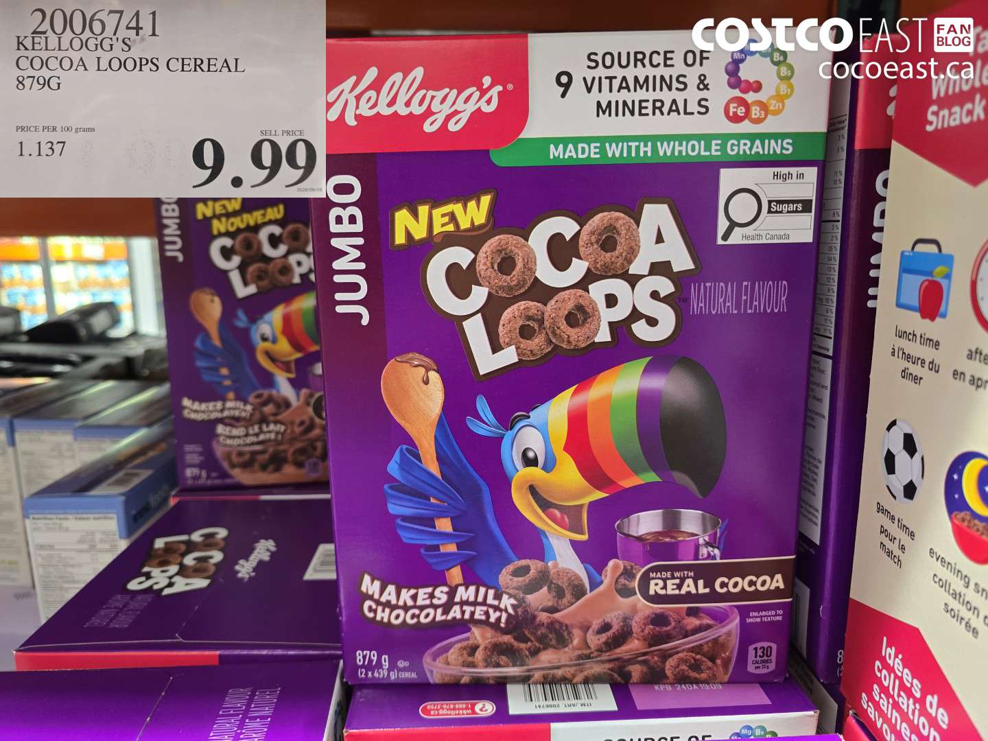 2006741 KELLOGG'S COCOA LOOPS CEREAL 879G $9.99
