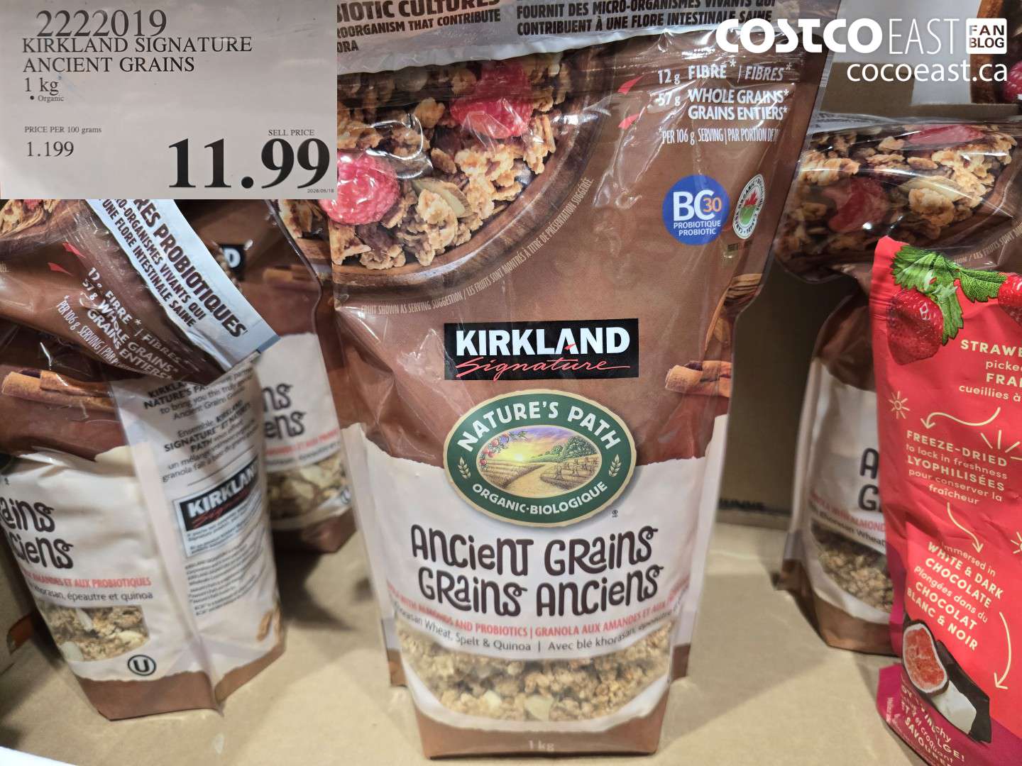 2222019 KIRKLAND SIGNATURE ANCIENT GRAINS 1 KG $11.99