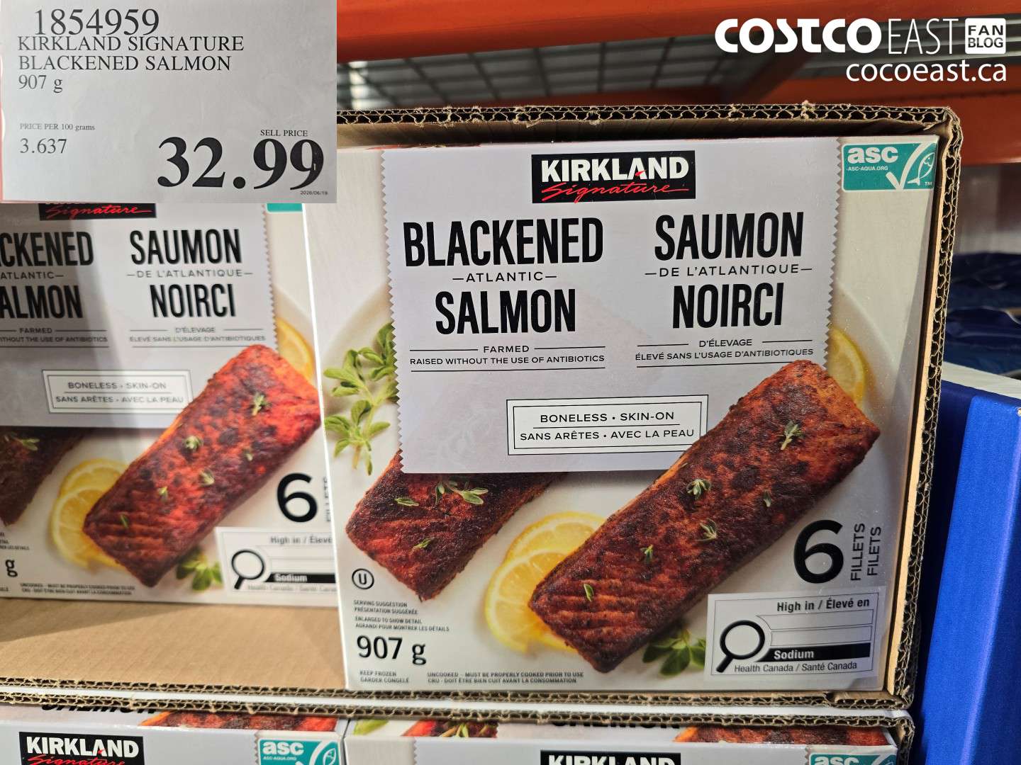 1854959 KIRKLAND SIGNATURE BLACKENED SALMON 907 G $32.99
