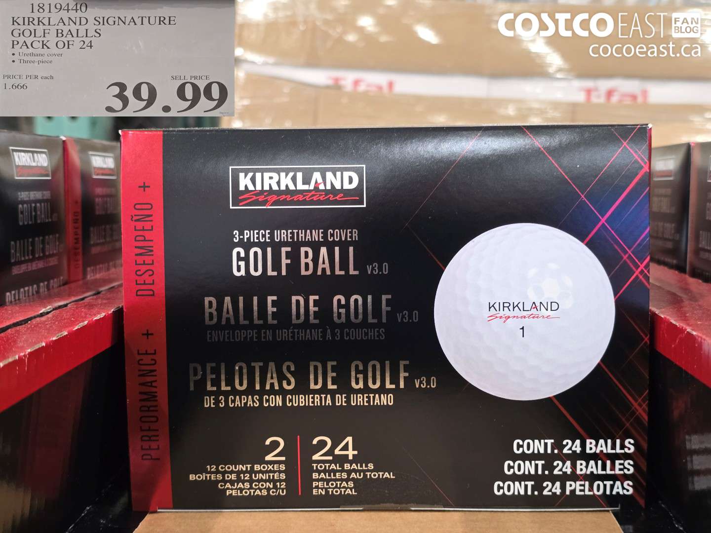 1819440 KIRKLAND SIGNATURE GOLF BALLS PACK OF 24 $39.99