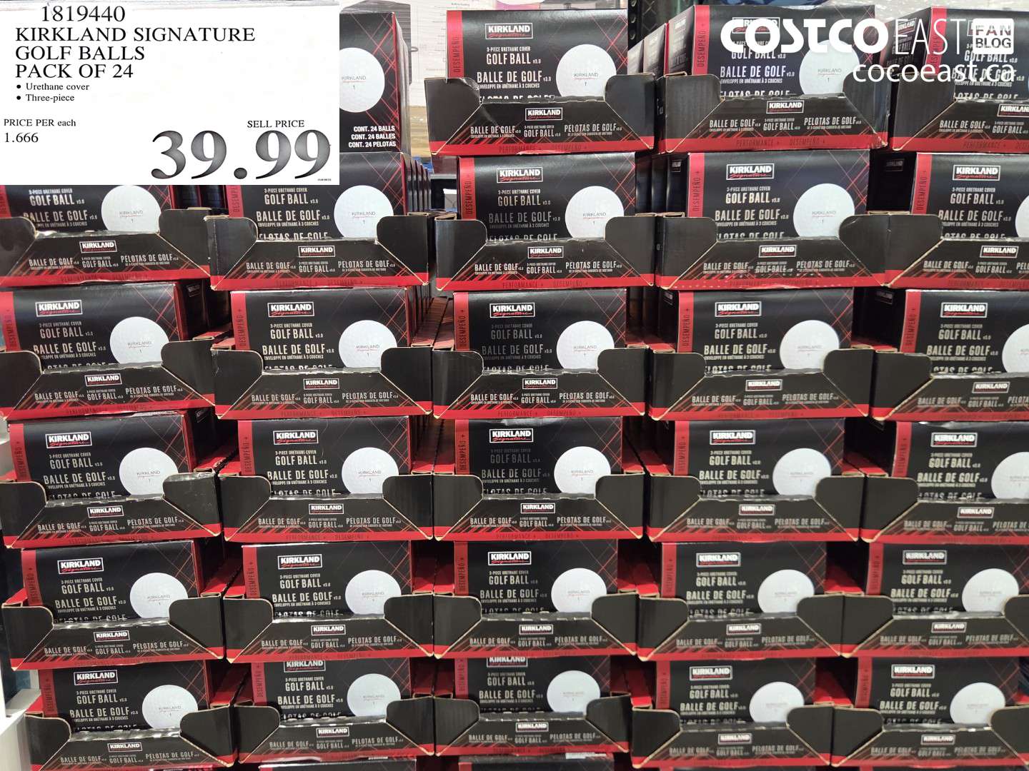 1819440 KIRKLAND SIGNATURE GOLF BALLS PACK OF 24 $39.99