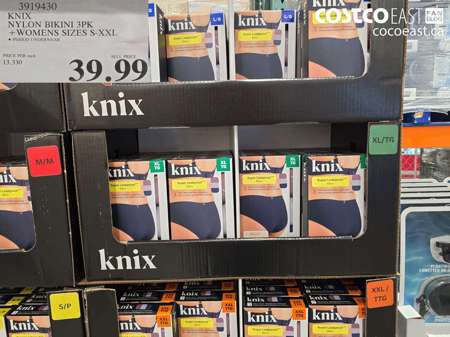 3919430 KNIX NYLON BIKINI 3PK + WOMENS SIZES S-XXL $39.99