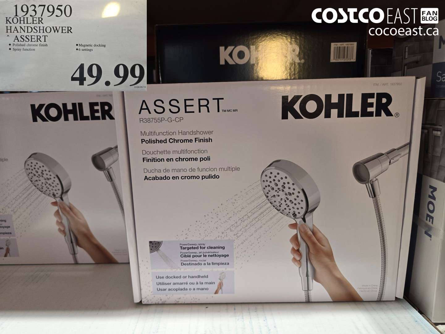 1937950 KOHLER HANDSHOWER ASSERT $49.99