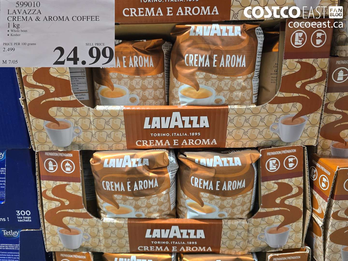 599010 LAVAZZA CREMA & AROMA COFFEE 1 KG $24.99