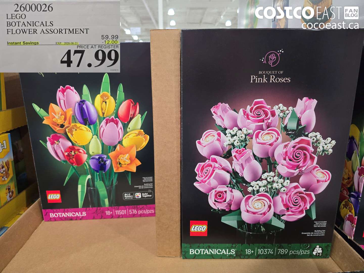 2600026 LEGO BOTANICALS FLOWER ASSORTMENT ($12.00 INSTANT SAVINGS EXPIRES ON 2026-06-21) $47.99