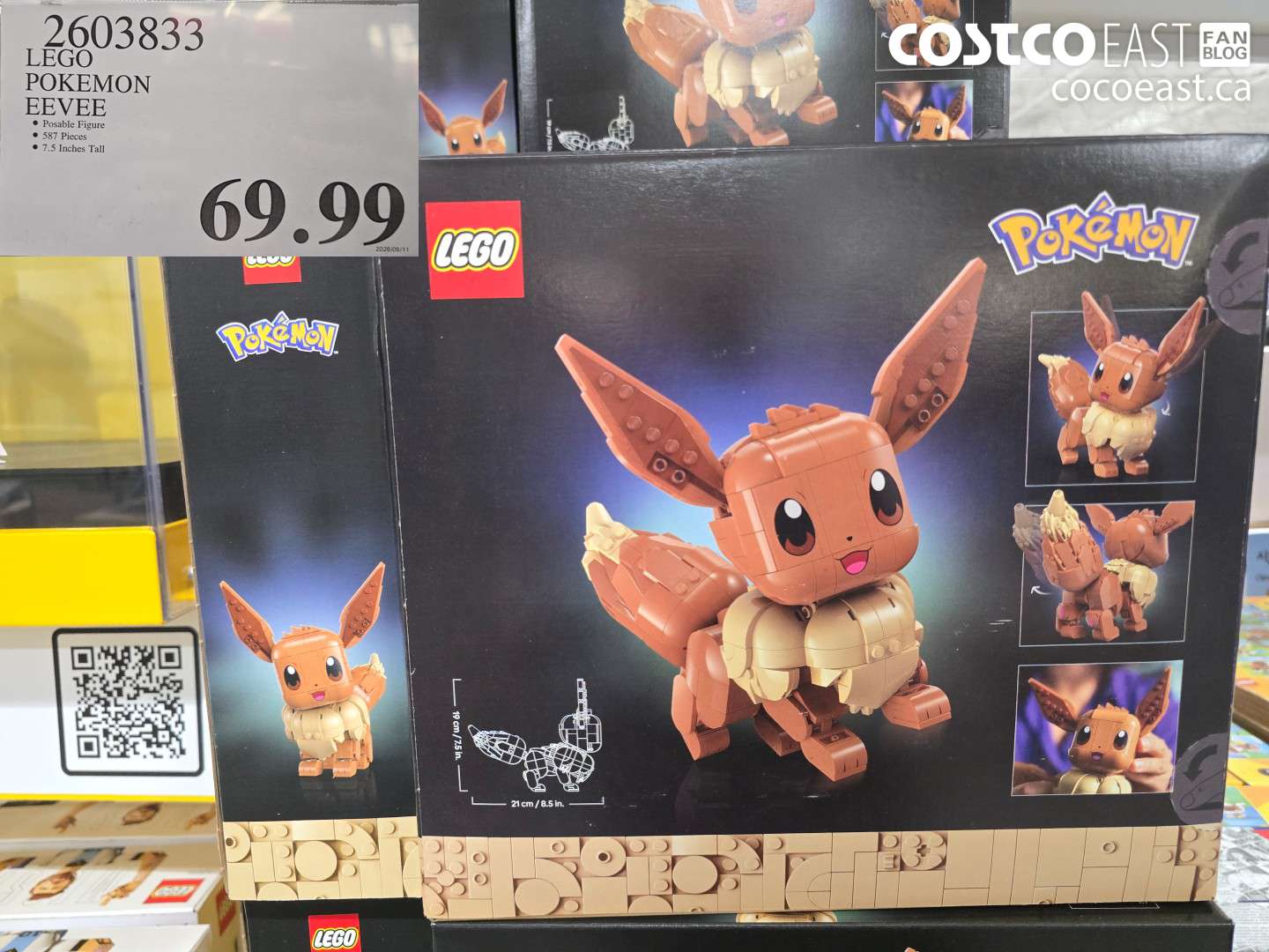 2603833 LEGO POKEMON EEVEE $69.99