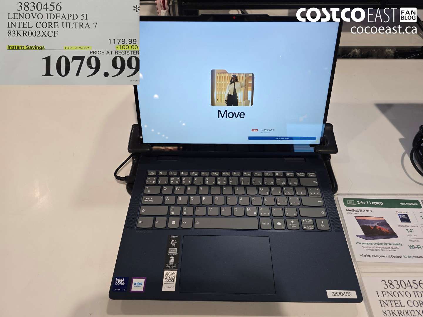 3830456 LENOVO IDEAPD 5I INTEL CORE ULTRA 7 83KR002XCF ($100.00 INSTANT SAVINGS EXPIRES ON 2026-06-21) $1079.99
