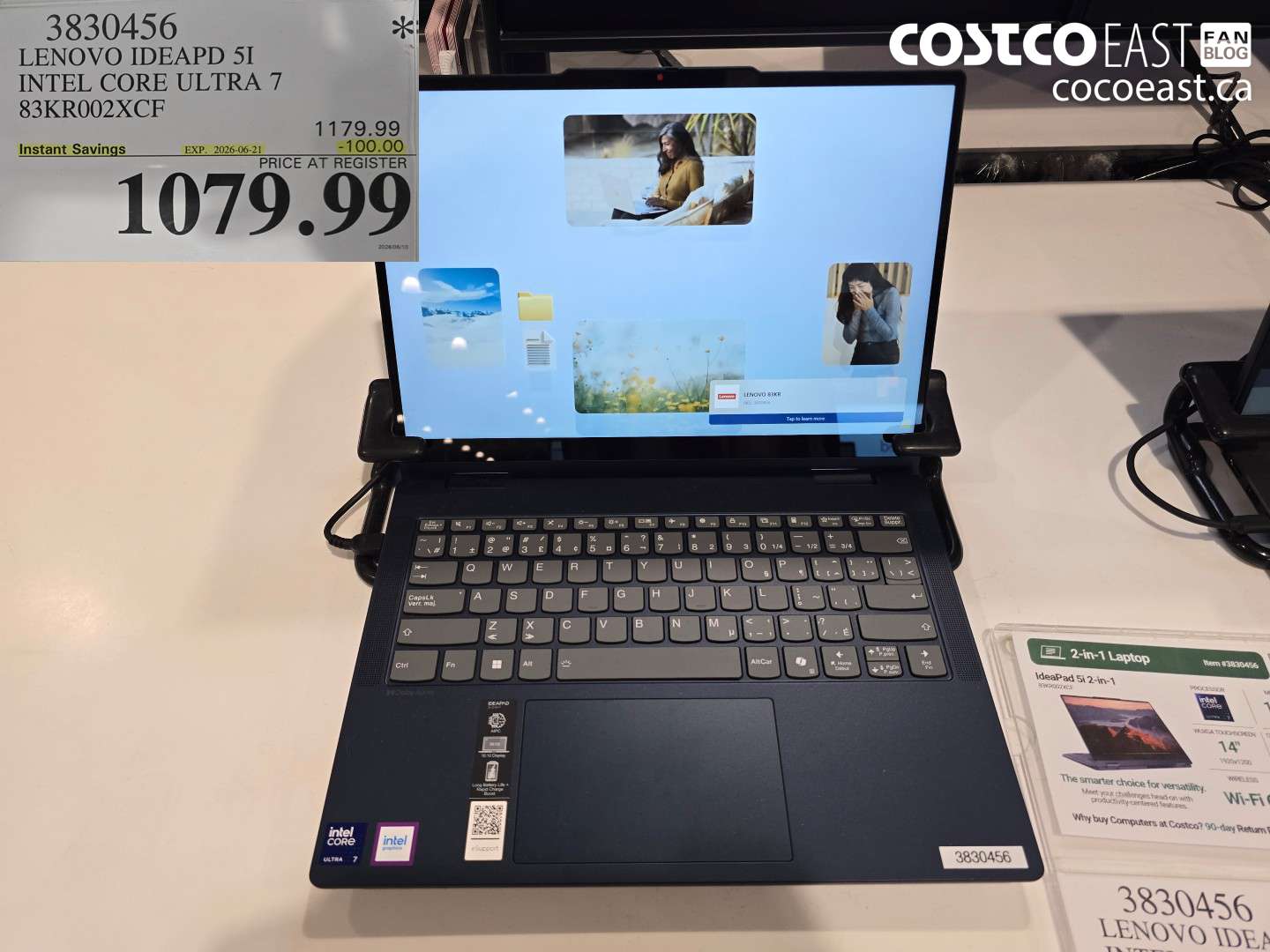 3830456 LENOVO IDEAPD 5I INTEL CORE ULTRA 7 83KR002XCF ($100.00 INSTANT SAVINGS EXPIRES ON 2026-06-21) $1079.99