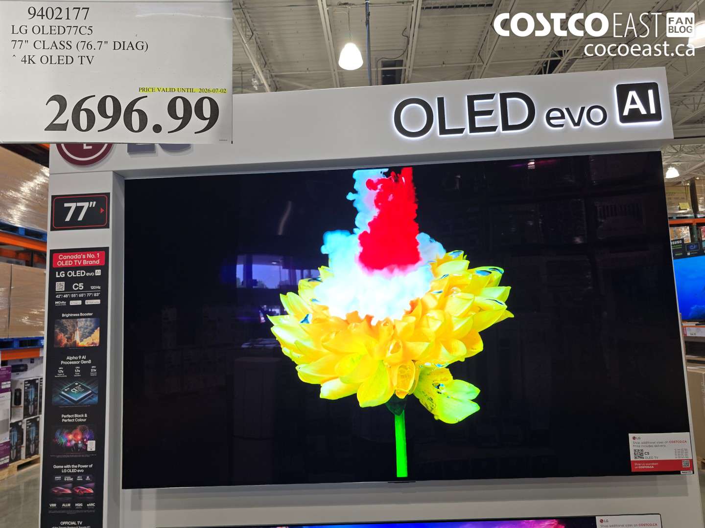 9402177 LG OLED77C5 77