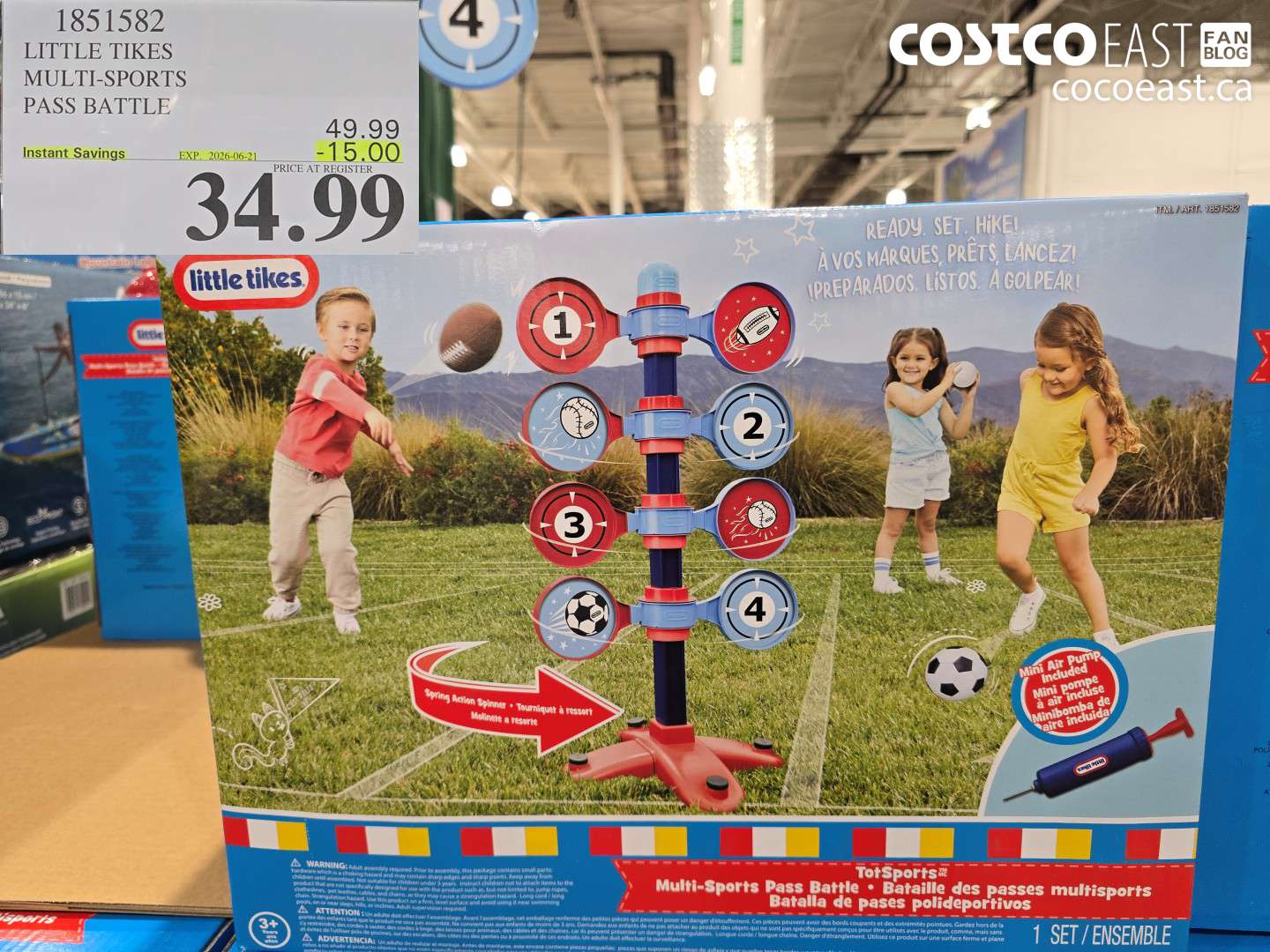 1851582 LITTLE TIKES MULTI-SPORTS PASS BATTLE ($15.00 INSTANT SAVINGS EXPIRES ON 2026-06-21) $34.99