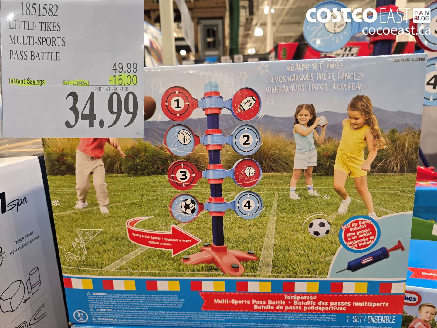 1851582 LITTLE TIKES MULTI-SPORTS PASS BATTLE ($15.00 INSTANT SAVINGS EXPIRES ON 2026-06-21) $34.99