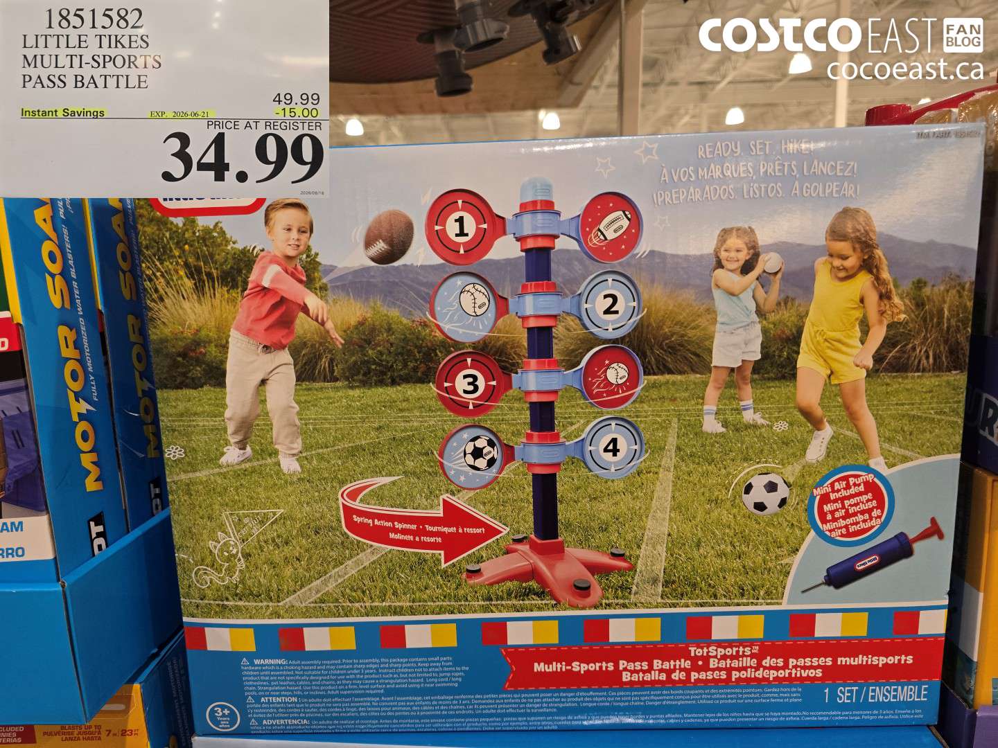 1851582 LITTLE TIKES MULTI-SPORTS PASS BATTLE ($15.00 INSTANT SAVINGS EXPIRES ON 2026-06-21) $34.99