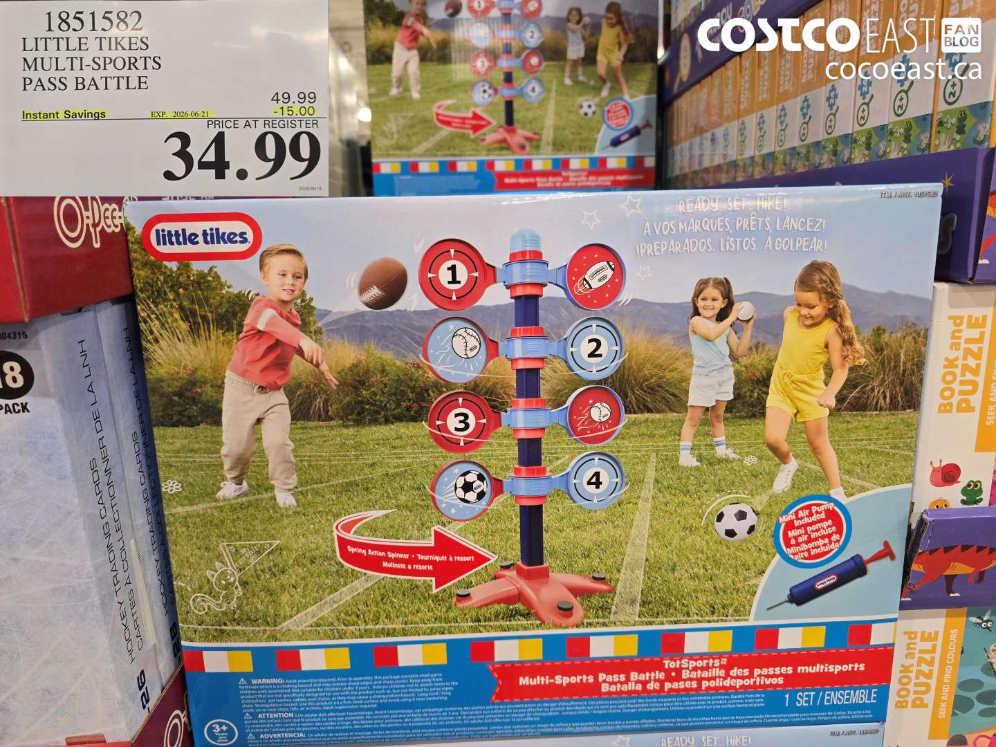 1851582 LITTLE TIKES MULTI-SPORTS PASS BATTLE ($15.00 INSTANT SAVINGS EXPIRES ON 2026-06-21) $34.99
