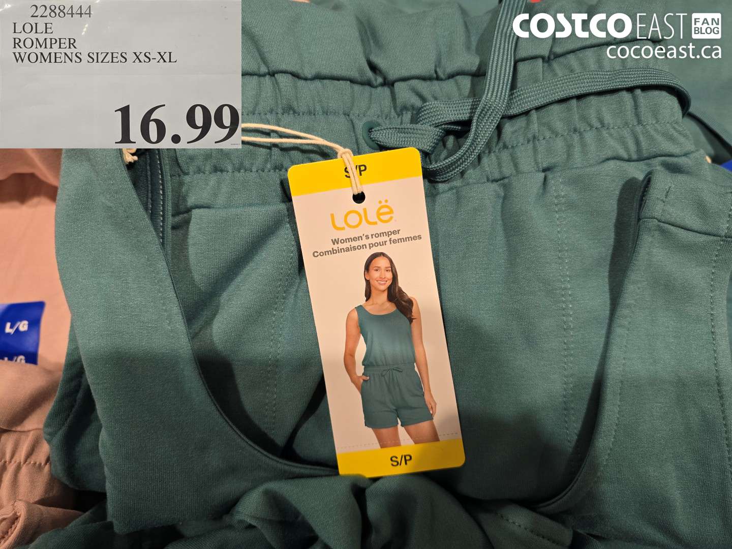 2288444 LOLE ROMPER WOMENS SIZES XS-XL $16.99