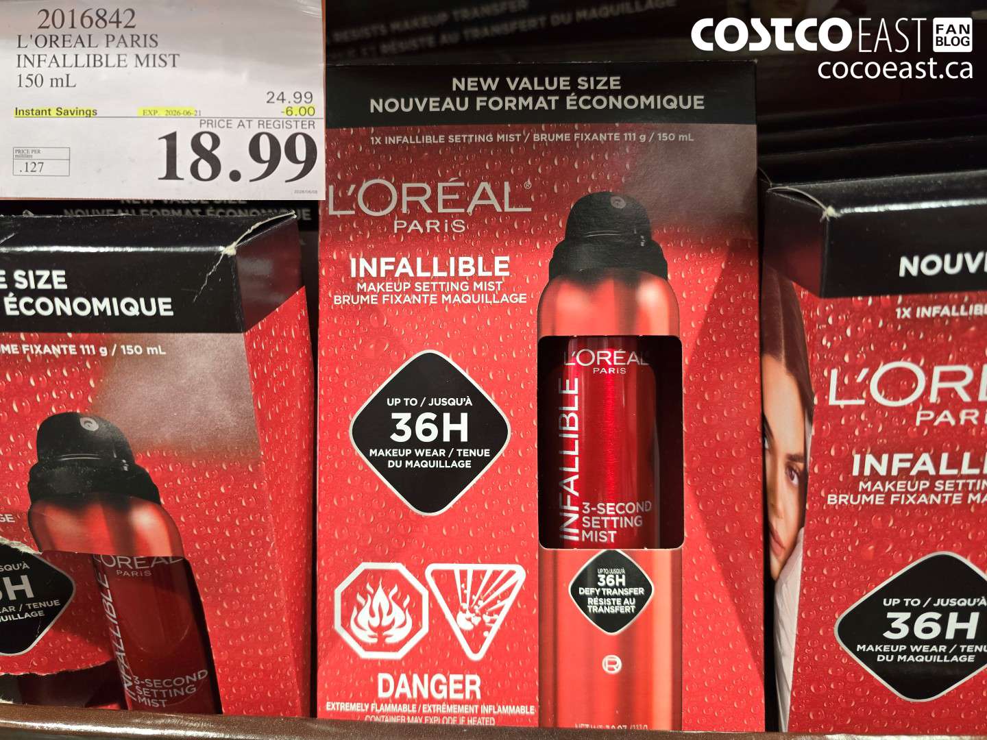 2016842 L'OREAL PARIS INFALLIBLE MIST 150 ML ($6.00 INSTANT SAVINGS EXPIRES ON 2026-06-21) $18.99