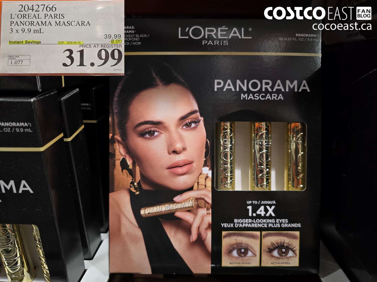 2042766 L'OREAL PARIS PANORAMA MASCARA 3 X 9.9 ML ($8.00 INSTANT SAVINGS EXPIRES ON 2026-06-14) $31.99