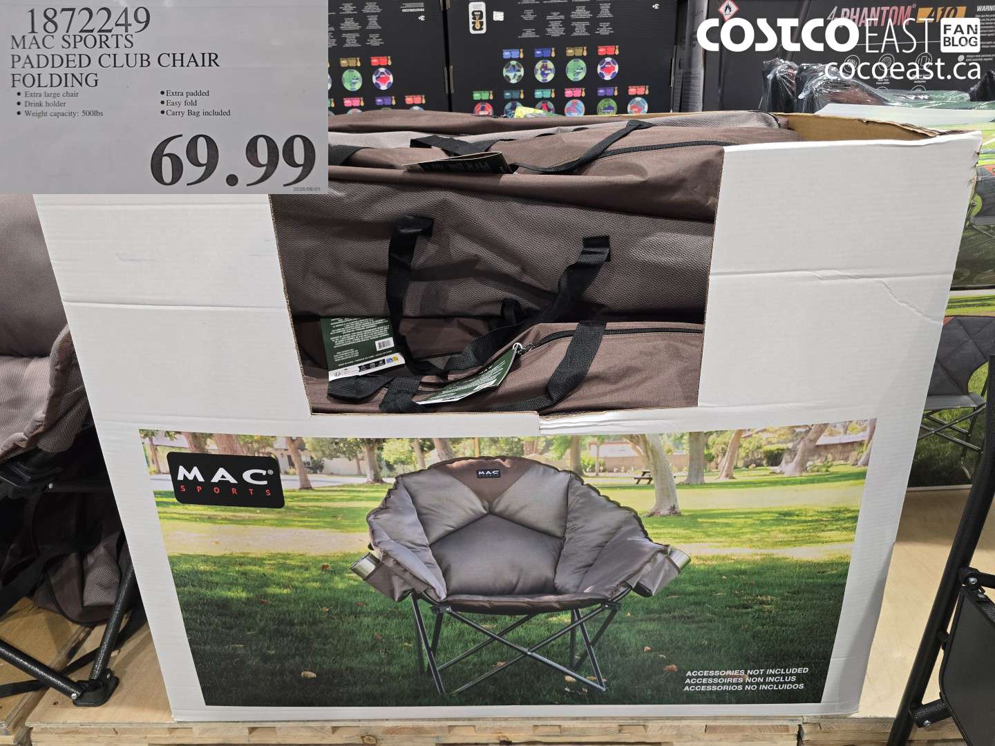 1872249 MAC SPORTS PADDED CLUB CHAIR FOLDING $69.99