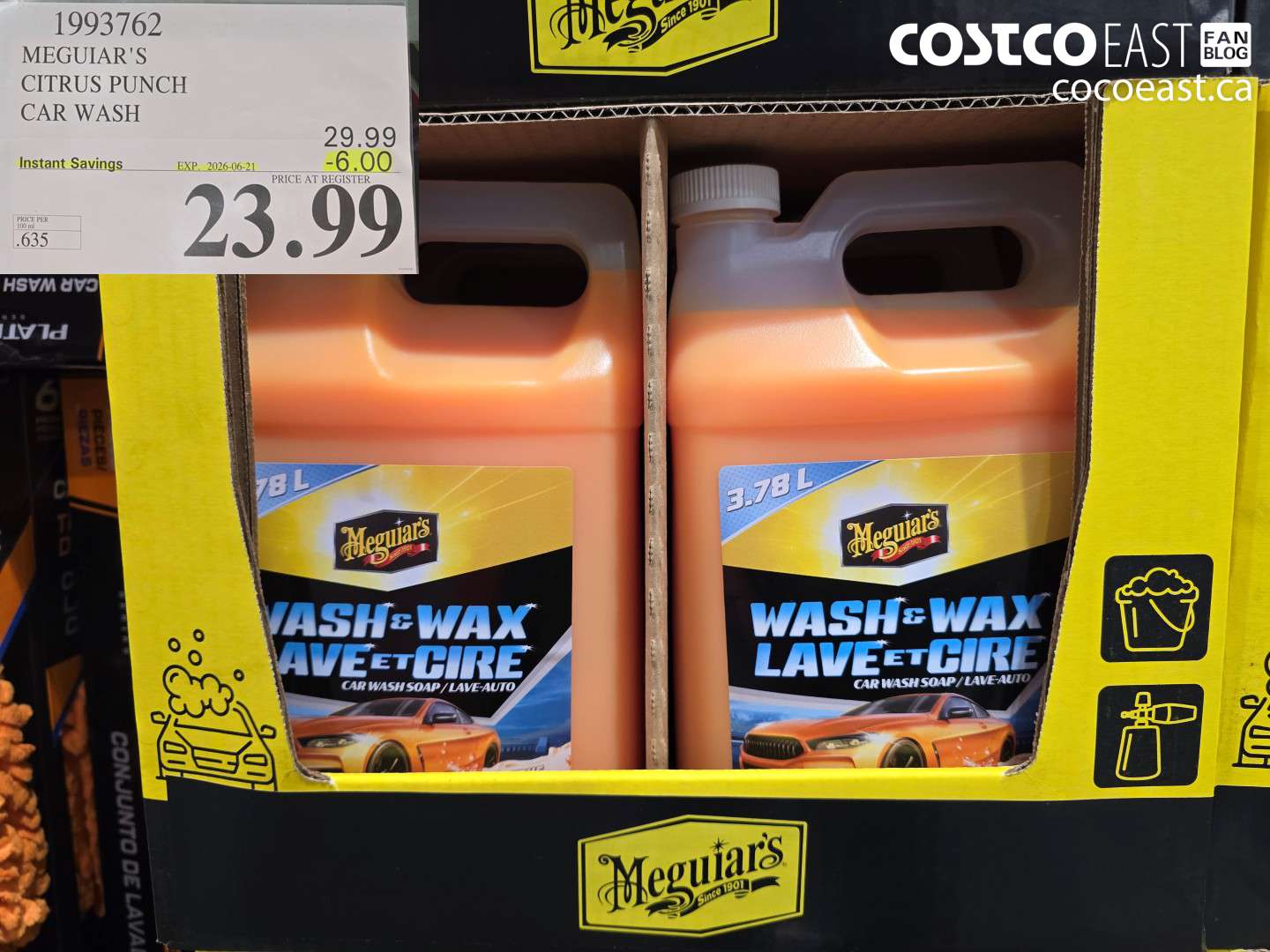 1993762 MEGUIAR'S CITRUS PUNCH CAR WASH ($6.00 INSTANT SAVINGS EXPIRES ON 2026-06-21) $23.99