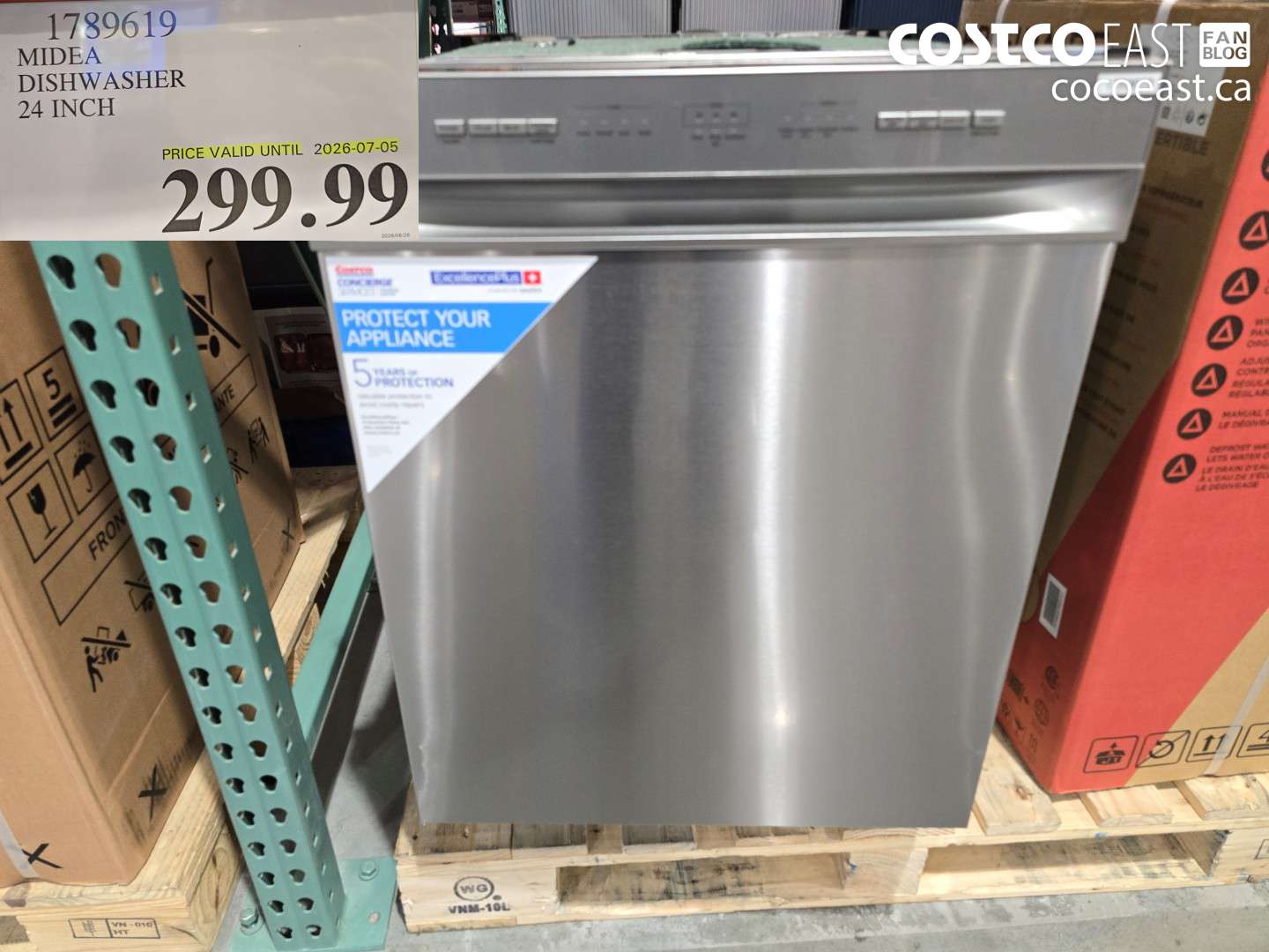 1789619 MIDEA DISHWASHER 24 INCH $299.99