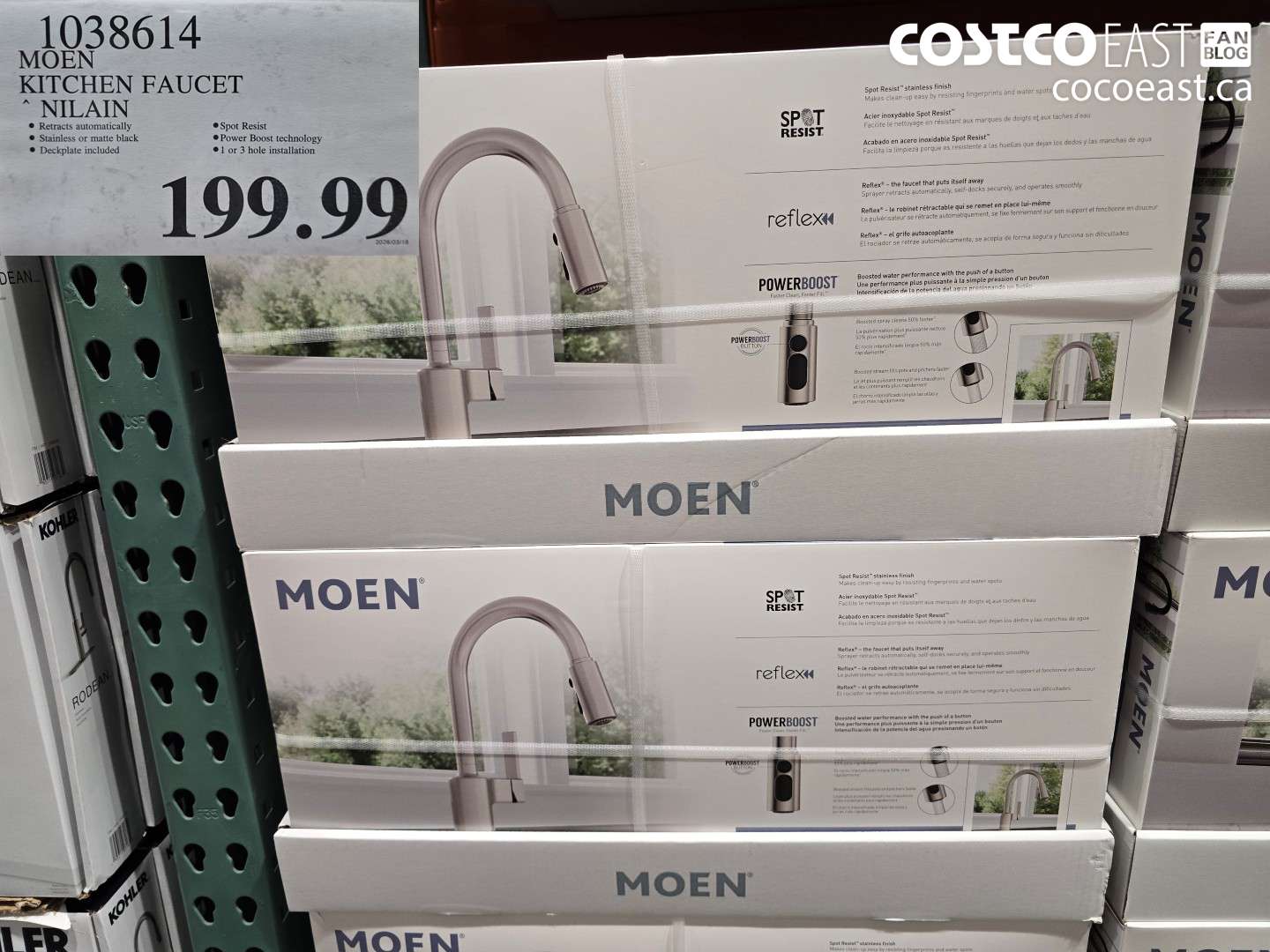 1038614 MOEN KITCHEN FAUCET NILAIN $199.99