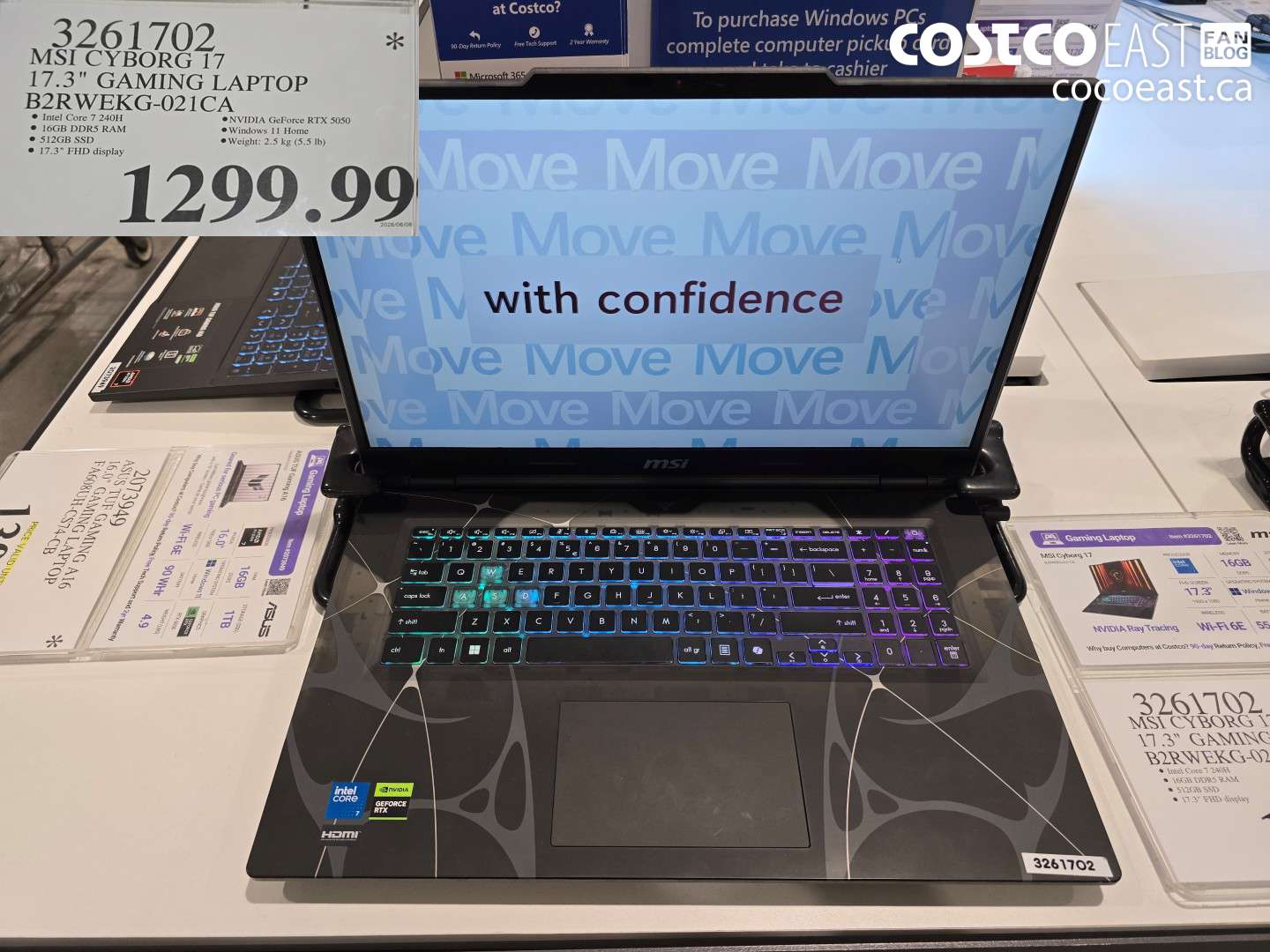 3261702 MSI CYBORG 17 17.3