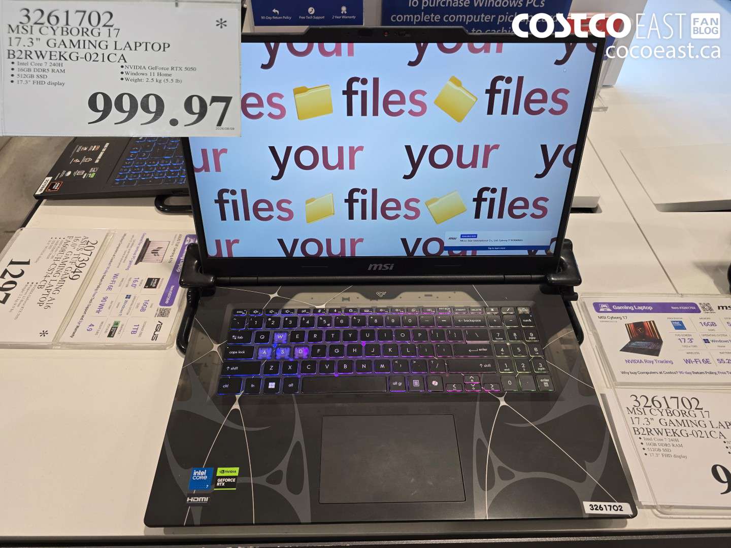 3261702 MSI CYBORG 17 17.3