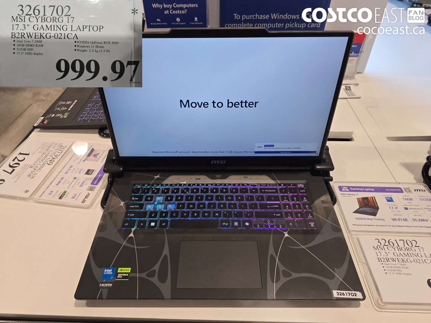 3261702 MSI CYBORG 17 17.3