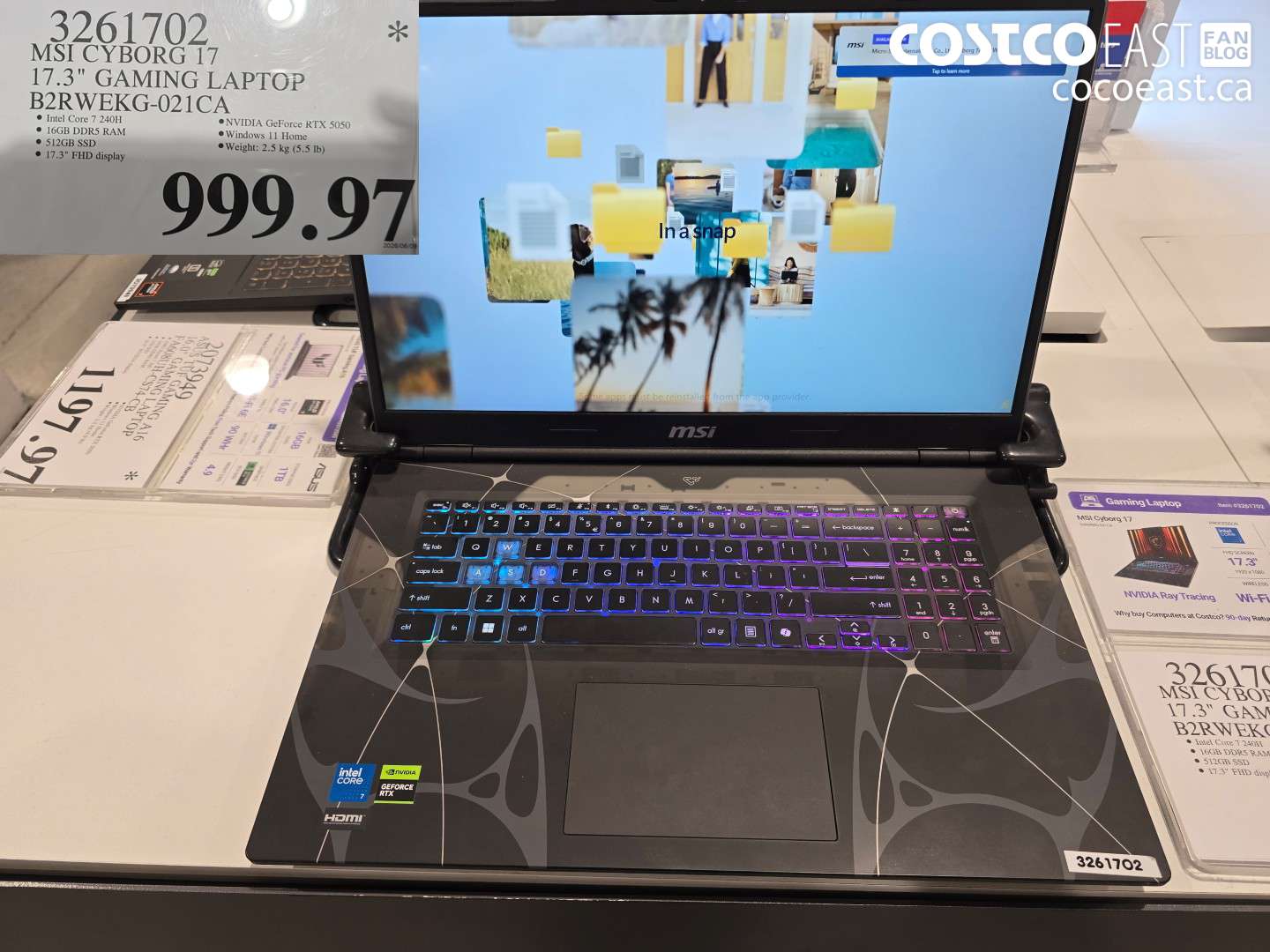 3261702 MSI CYBORG 17 17.3